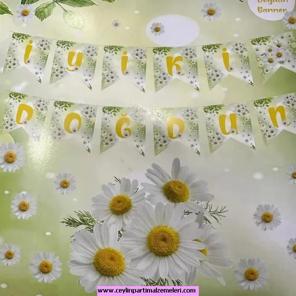 Papatya Temalı Banner